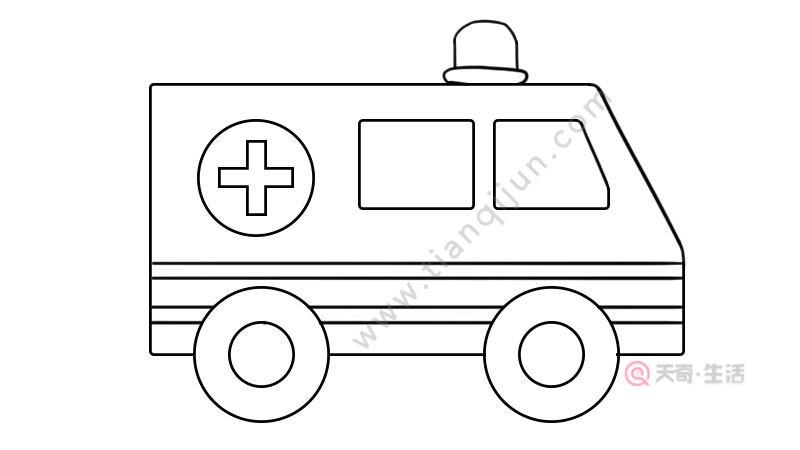 救护车简笔画