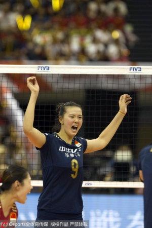 世界杯女排中日（中国女排3-1日本四夺世界杯冠军 直通里约奥运）