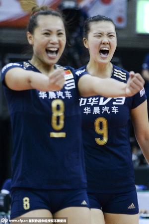 世界杯女排中日（中国女排3-1日本四夺世界杯冠军 直通里约奥运）