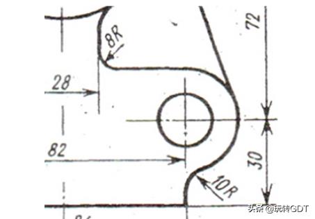 圆球半径标注方法(机械图纸·每日一符:直径?和半径R)
