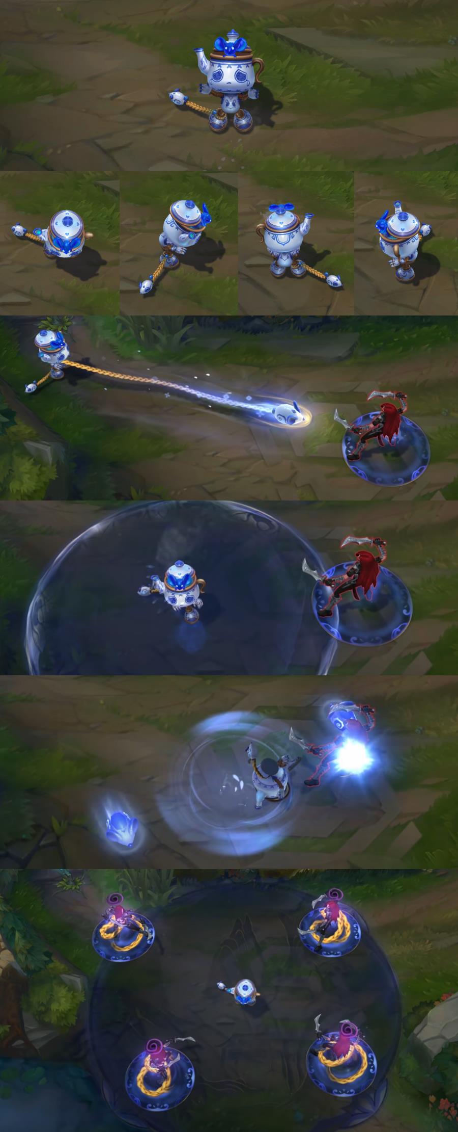 lolez皮肤高清图片（中国风拉满！LOL青花瓷系列皮肤上手体验：EZ手感、特效给好评）