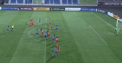 2019年女足世界杯任意球（亚洲杯-王珊珊绝平朱钰神勇中国女足点球战6-5日本，决赛会师韩国）