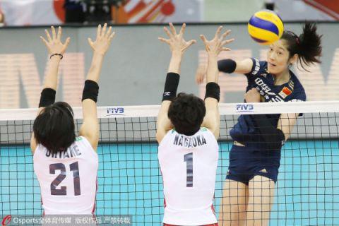 世界杯女排中日（中国女排3-1日本四夺世界杯冠军 直通里约奥运）