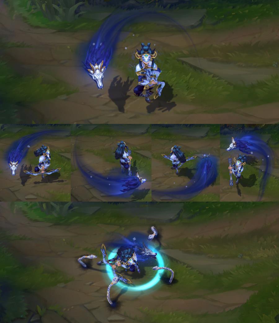 lolez皮肤高清图片（中国风拉满！LOL青花瓷系列皮肤上手体验：EZ手感、特效给好评）