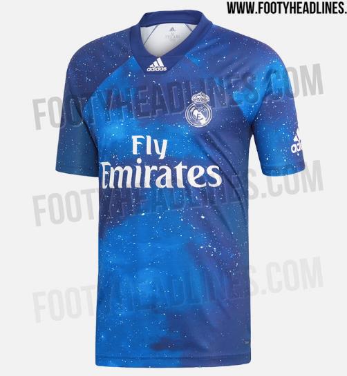 皇家马德里队服(银河星空!装备网站曝出皇马特别定制版球衣照片)