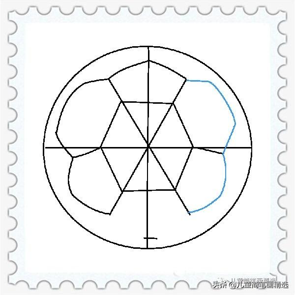 足球怎么画简笔(儿童简笔画精选「体育」-如何画一个足球(Football)?)