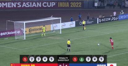 2019年女足世界杯任意球（亚洲杯-王珊珊绝平朱钰神勇中国女足点球战6-5日本，决赛会师韩国）