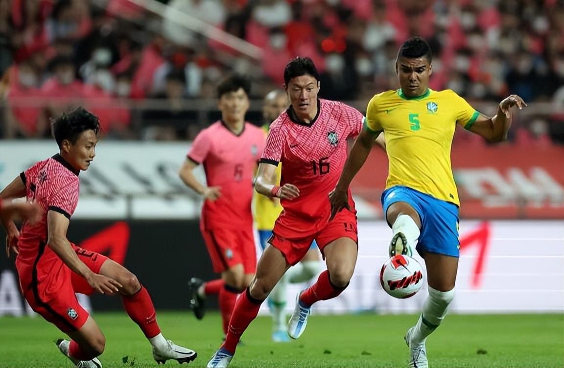 韩国世界杯足球场（巴西5：1韩国，桑巴舞步晃晕太极虎！差距巨大，英超金靴带不动）