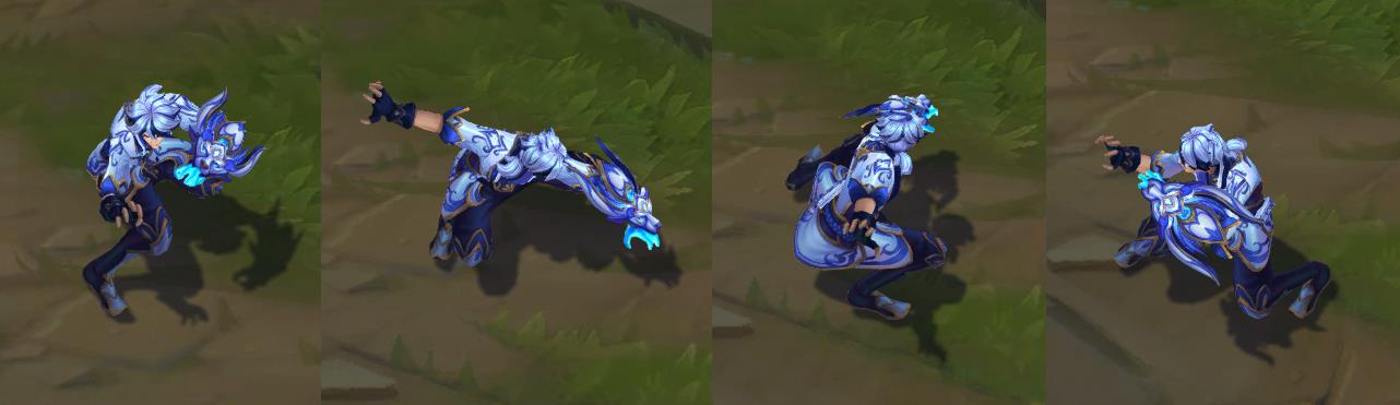 lolez皮肤高清图片（中国风拉满！LOL青花瓷系列皮肤上手体验：EZ手感、特效给好评）