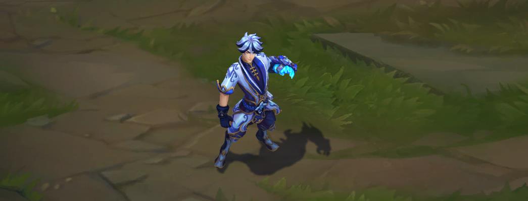 lolez皮肤高清图片（中国风拉满！LOL青花瓷系列皮肤上手体验：EZ手感、特效给好评）