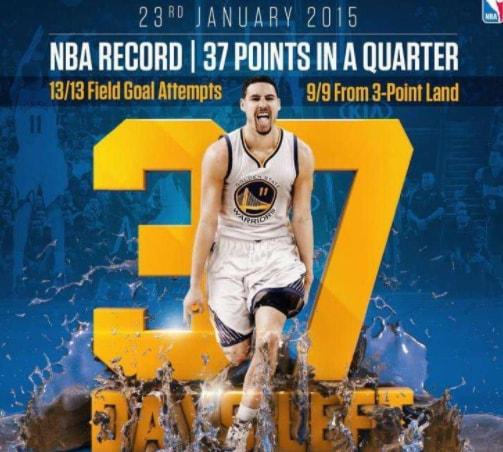 汤普森单节得分记录（汤普森5大纪录：单场14记3分不算啥，单节百分百命中率37分成神）