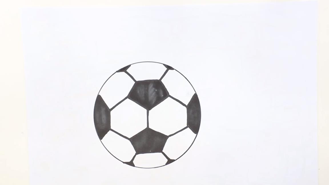 足球怎么画简笔(画球简笔画)