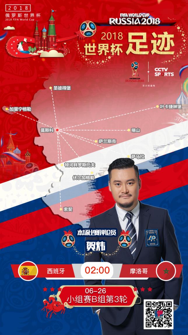 贺炜世界杯经典解说西班牙（贺炜评西班牙2-2摩洛哥：西班牙催眠自己，我也去过摩洛哥）