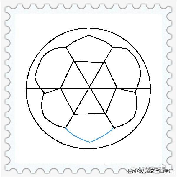 足球怎么画简笔(儿童简笔画精选「体育」-如何画一个足球(Football)?)