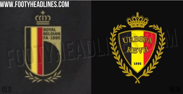 欧洲杯比利时队徽(比利时新队徽曝光,采用对称设计且配色更清澈明亮)