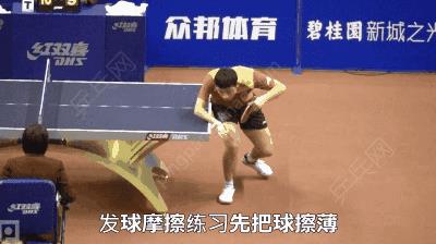 乒乓球如何摩擦球(想把球发转,挥拍摩擦球时要有这个曲度,不用上台,在家就能练)