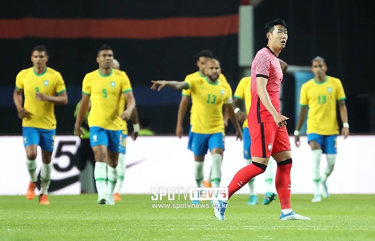 韩国世界杯足球场（巴西5：1韩国，桑巴舞步晃晕太极虎！差距巨大，英超金靴带不动）