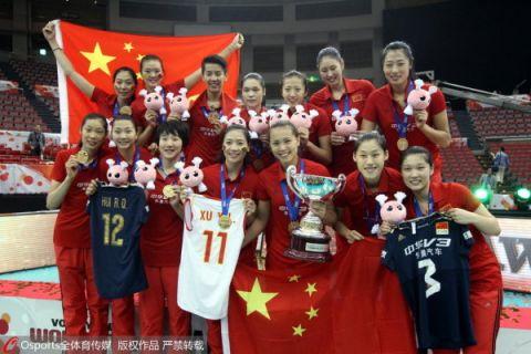 世界杯女排中日（中国女排3-1日本四夺世界杯冠军 直通里约奥运）