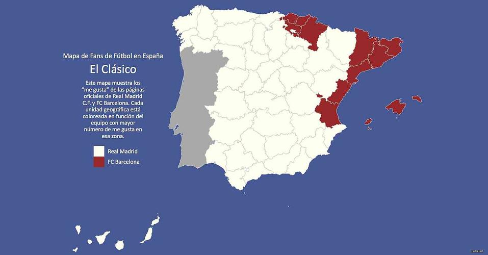 西甲球队分布地区（「五大联赛足球地理」：意甲、西甲、法甲和英超的海岛球队）