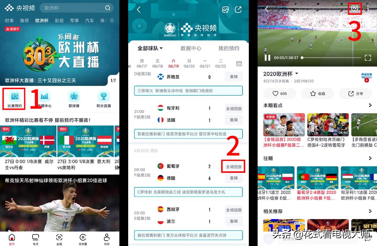 头条怎样看欧洲杯直播(欧洲杯直播回放在哪里看?全场回放有吗?)