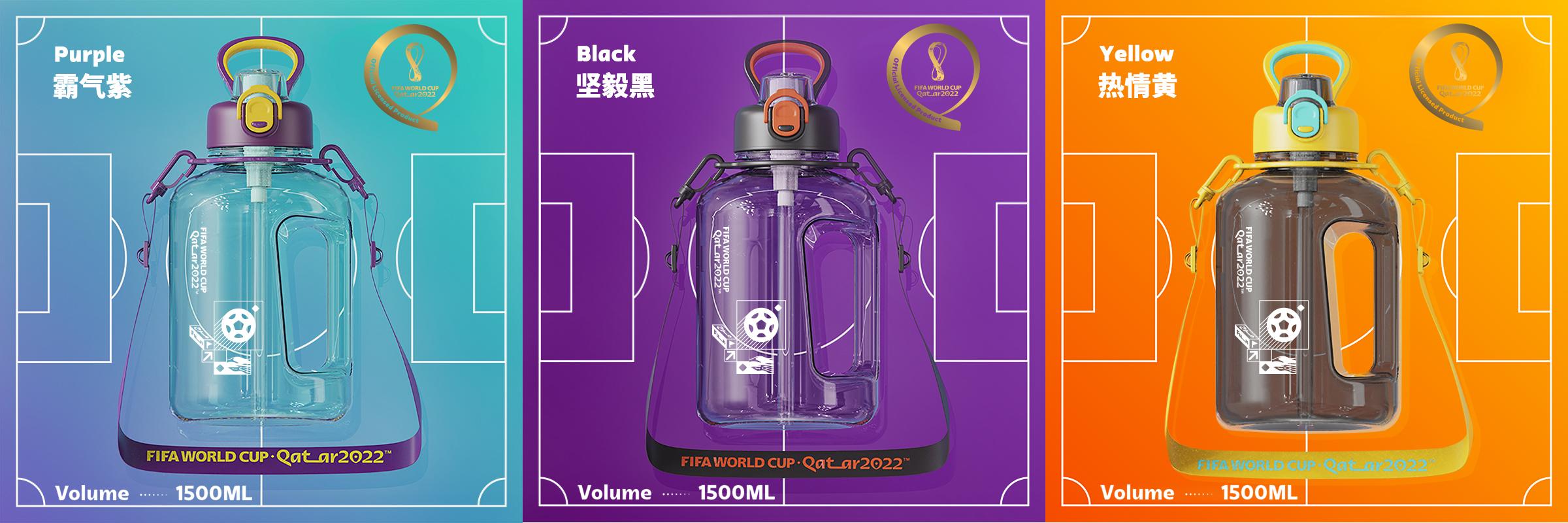 世界杯球员喝水的水杯(富光“产品体验官”招募!2022足球世界杯正版授权水杯)