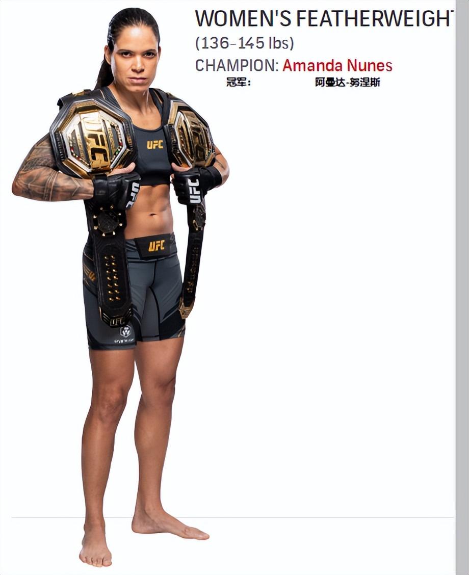 ufc排名最新2022比赛(UFC各量级最新排名 2022.11.08更新)