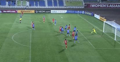 2019年女足世界杯任意球（亚洲杯-王珊珊绝平朱钰神勇中国女足点球战6-5日本，决赛会师韩国）